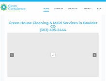 Tablet Screenshot of cleanconscience.com